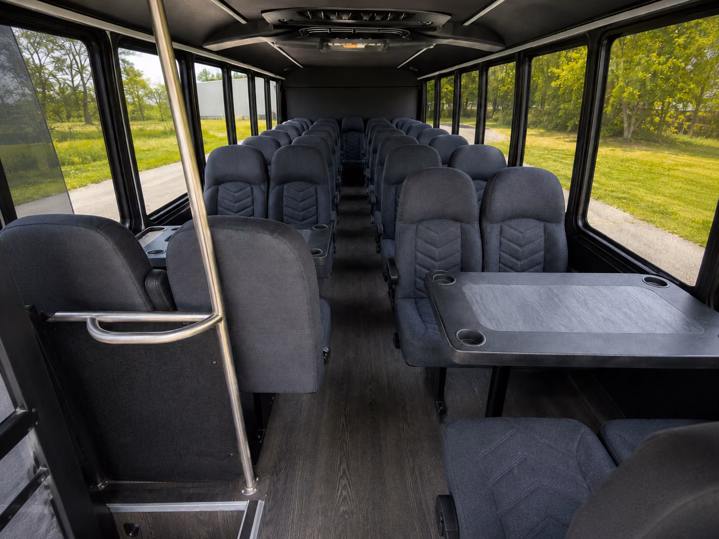palm coast 18 passenger minibus interior