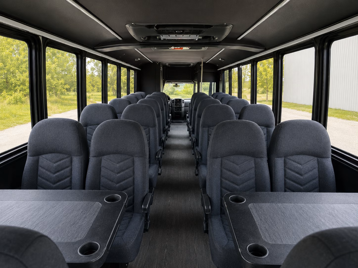 palm coast 20 passenger minibus inside