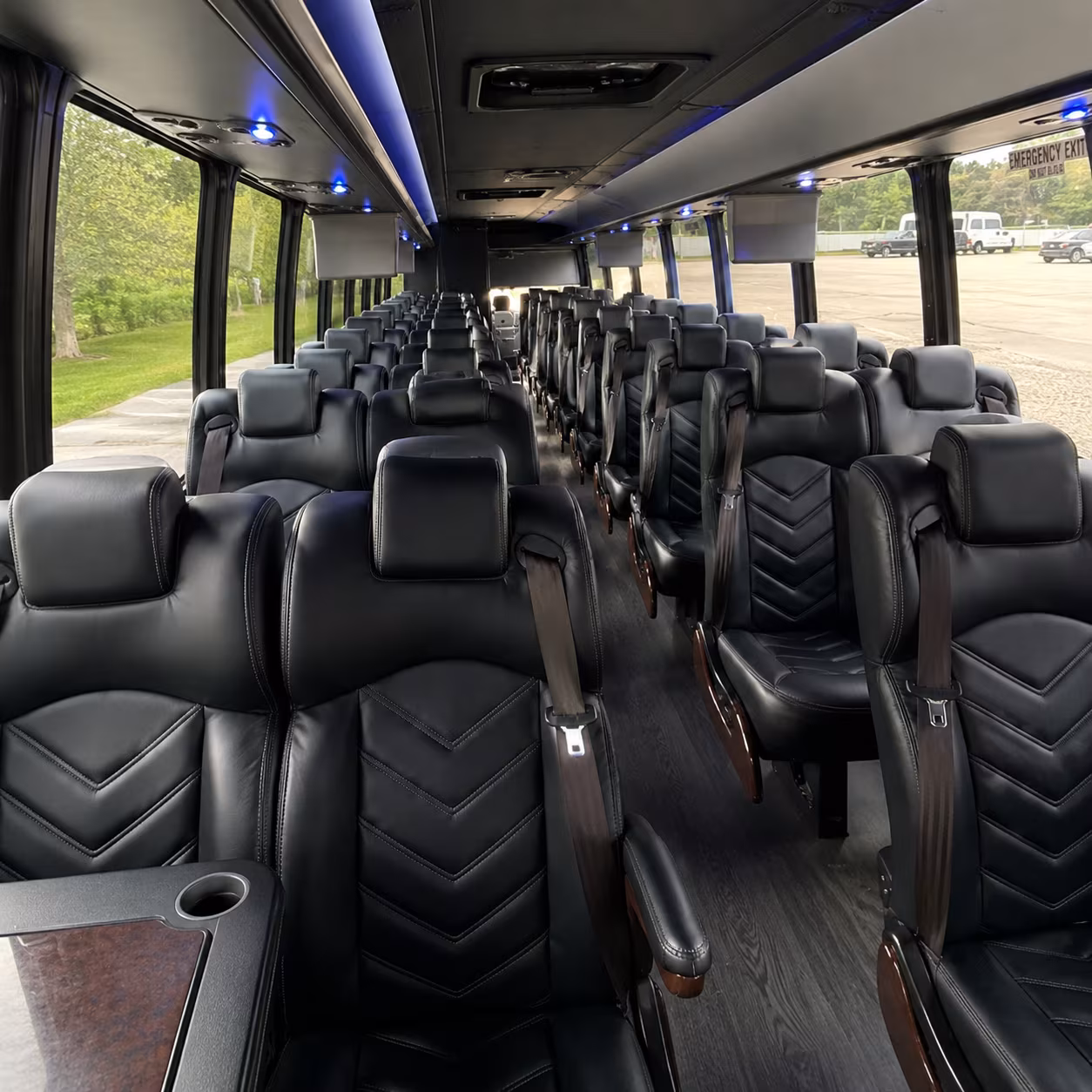 palm coast 25 passenger minibus interior