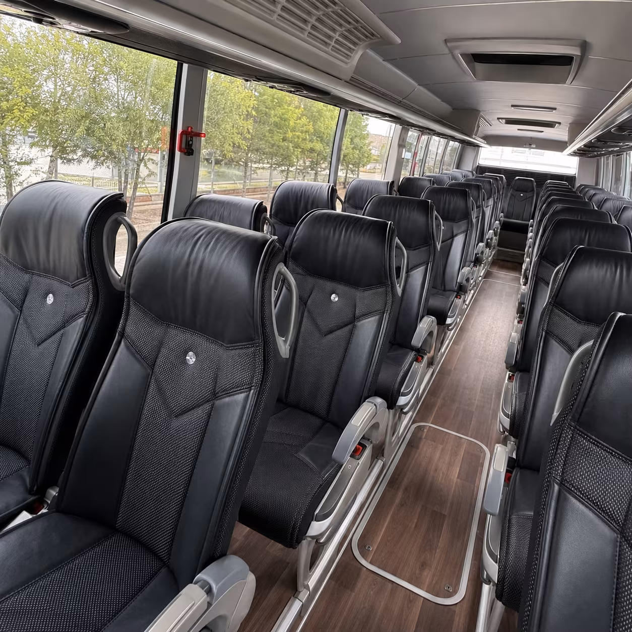 palm coast 56 passenger charter bus inside