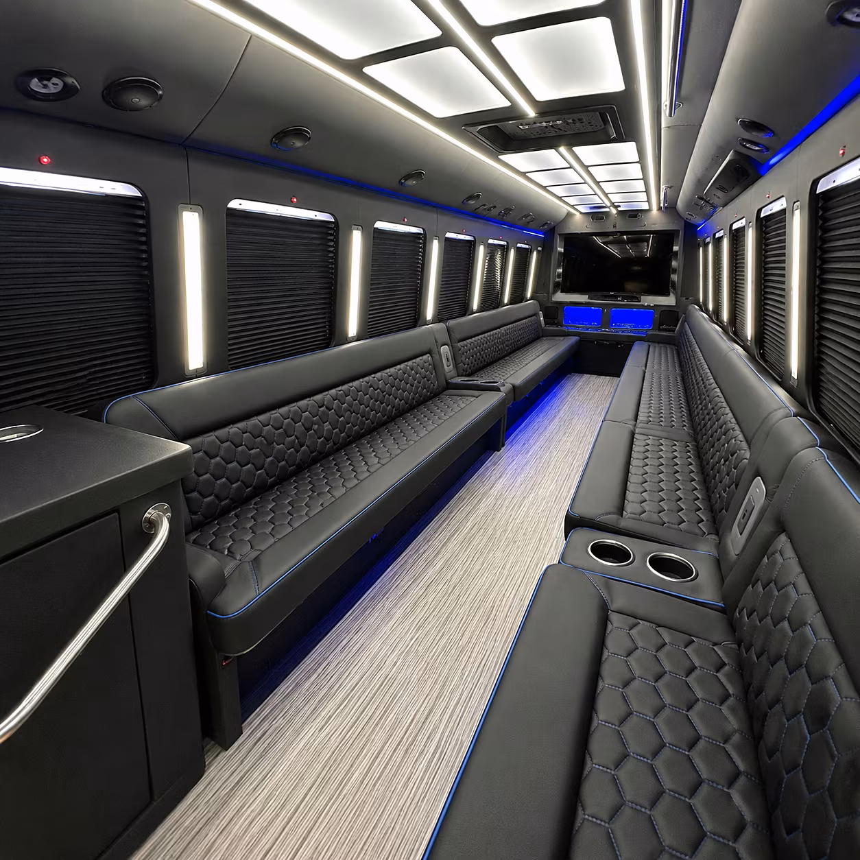 palm coast party bus interior