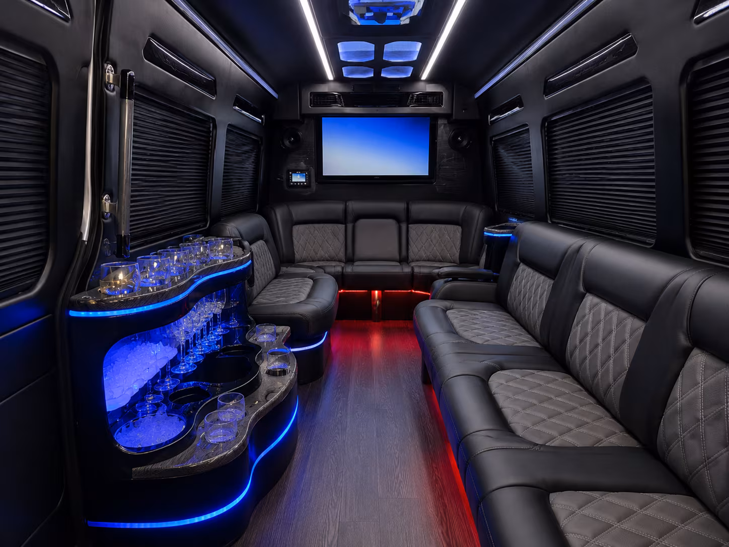 palm coast sprinter limousine inside