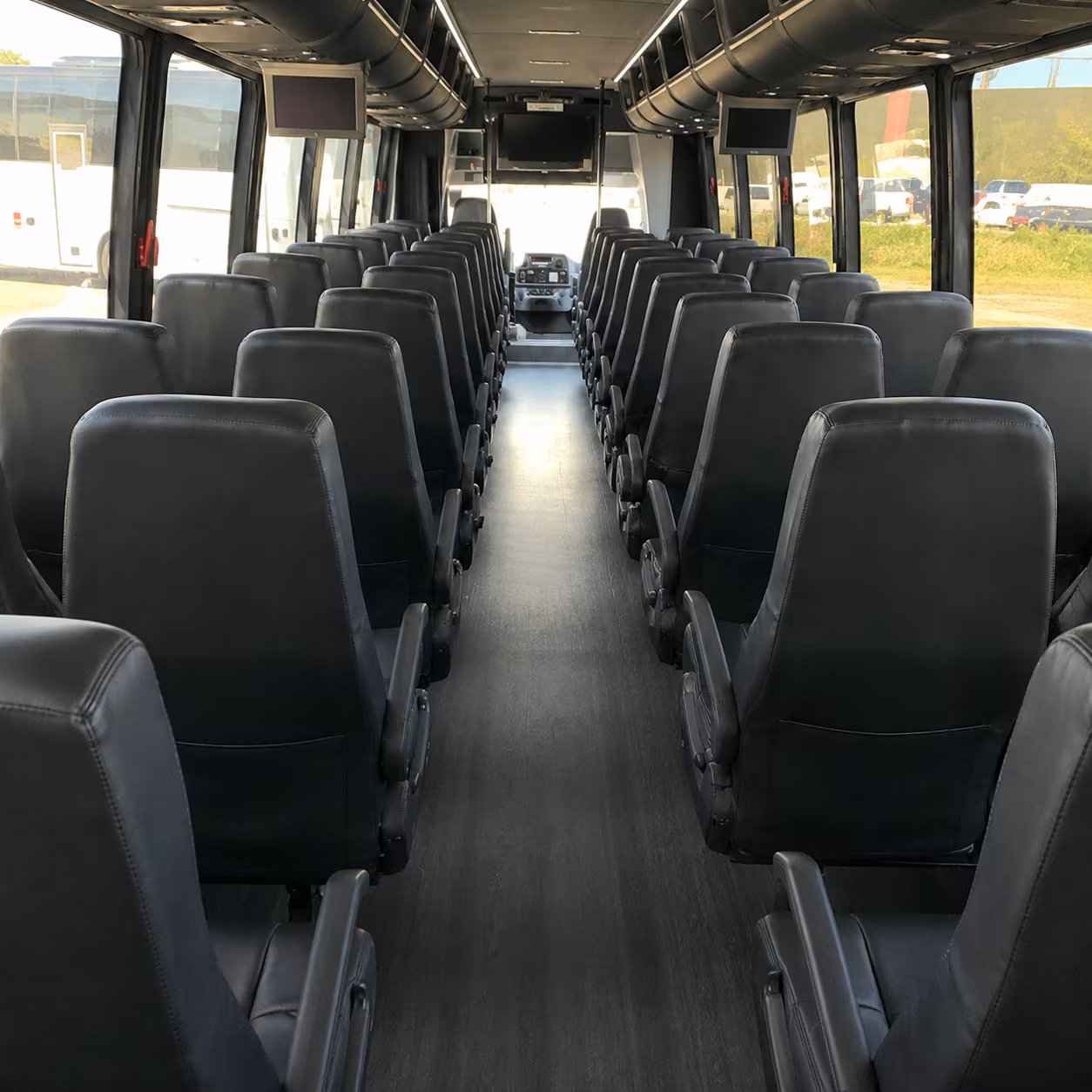 shuttle buses for wedding guests between palm coast hotels and venues